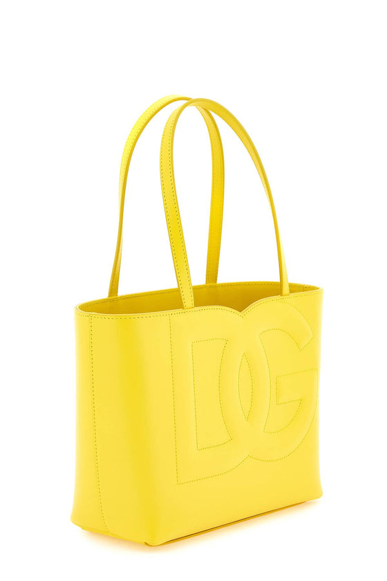Dolce & gabbana leather tote bag with logo