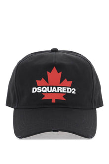  Dsquared2 rubberized logo baseball cap