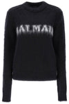 Balmain brushed-yarn sweater with logo