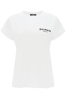  Balmain t-shirt with flocked logo print