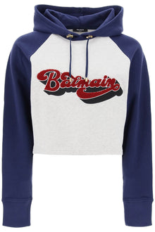  Balmain 70's cropped hoodie