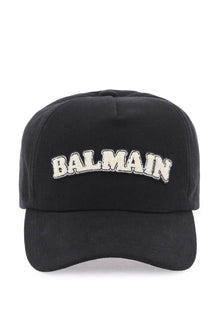  Balmain terry logo baseball cap