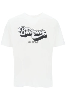  Balmain t-shirt with 'balmain 70's' retro print