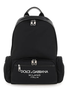  Dolce & gabbana nylon backpack with logo
