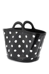 Marni patent leather tropicalia bucket bag with polka-dot pattern