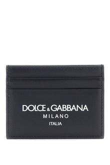  Dolce & gabbana logo leather cardholder