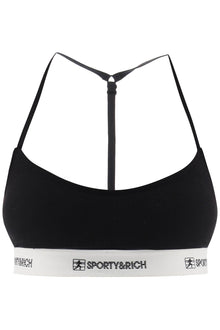  Sporty rich sports bra with logo band
