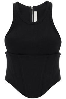  Dion lee tank top with underbust corset