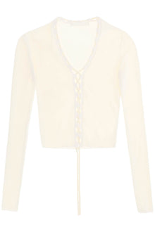  Dion lee lace-up cardigan