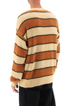 Closed striped wool and alpaca sweater