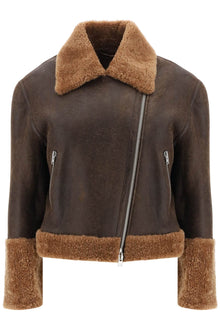  Closed cropped shearling jacket