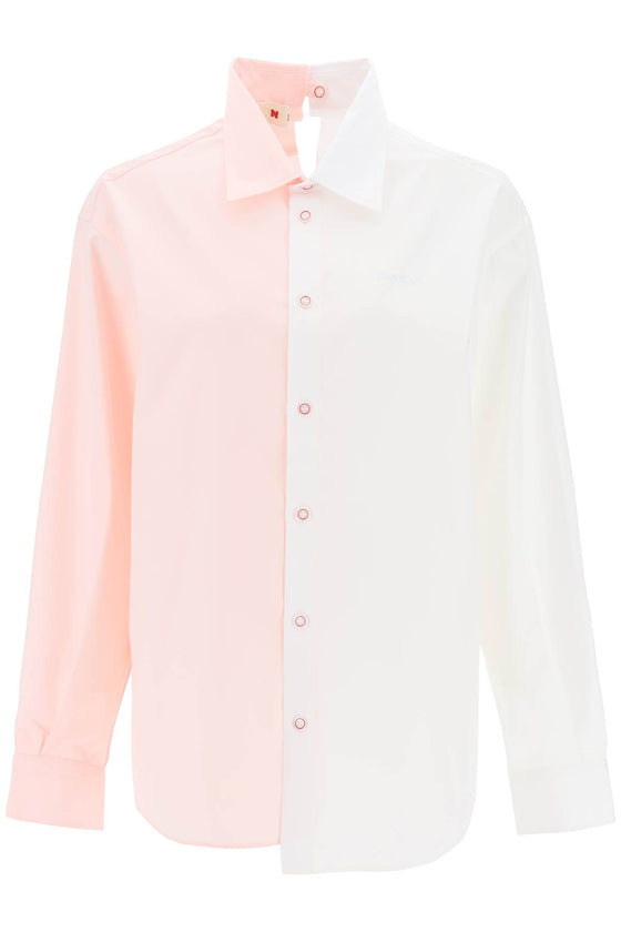 Marni asymmetrical two-tone shirt