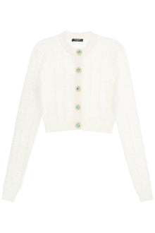  Balmain cropped cardigan with jewel buttons