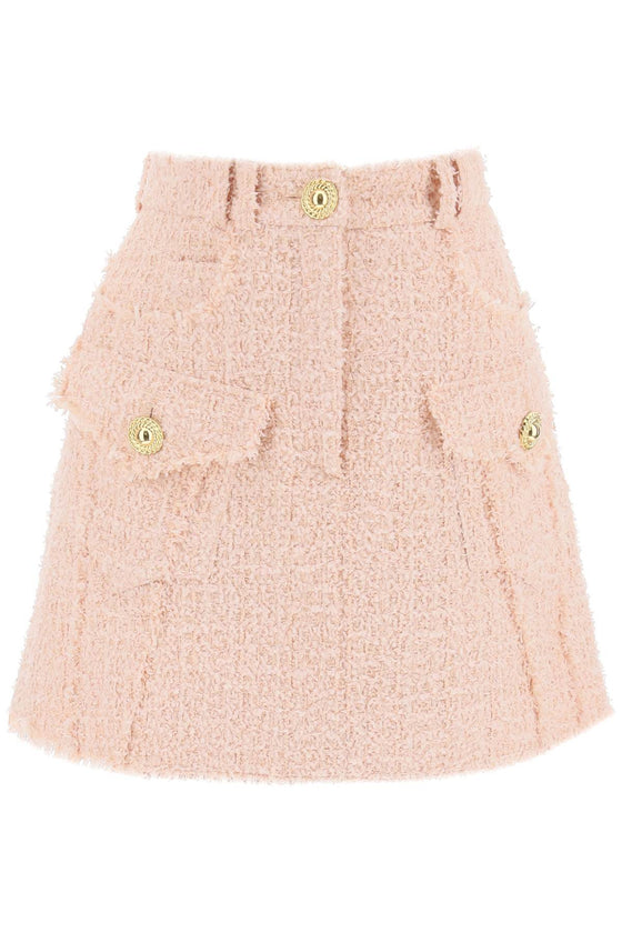 Balmain mini skirt in tweed