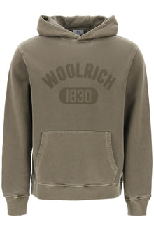  Woolrich hooded sweatshirt with faded logo