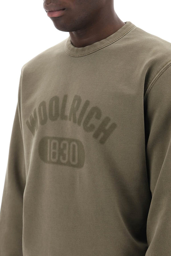 Woolrich "round neck sweatshirt with faded logo