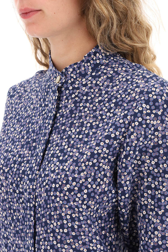 Isabel marant ilda silk shirt with floral print