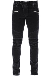  Balmain slim biker style jeans