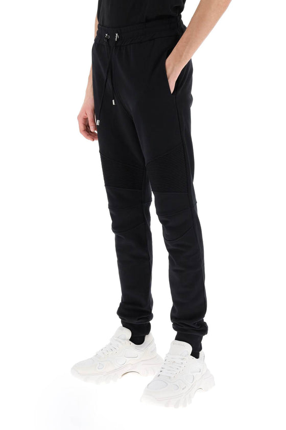 Balmain joggers with topstitched inserts