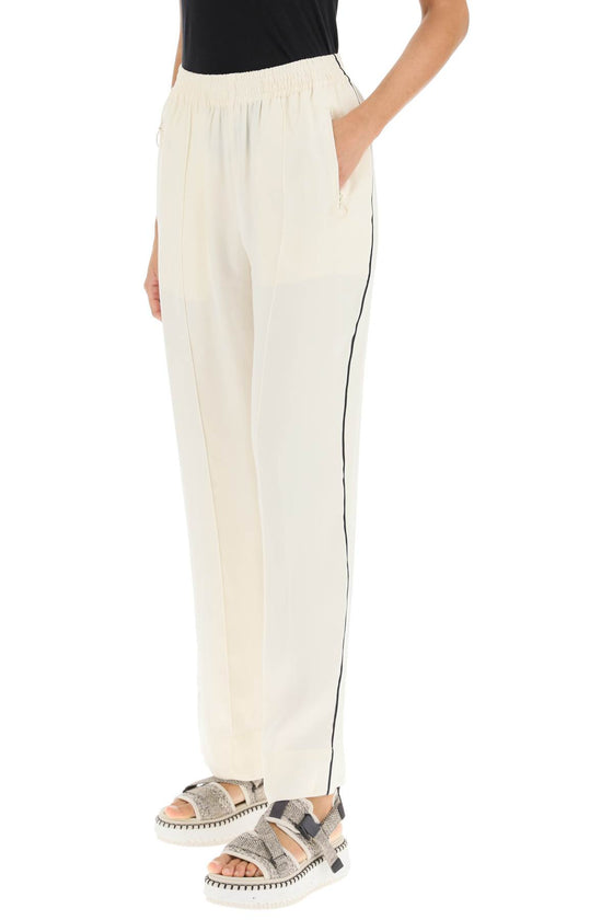 See by chloe piped satin pants