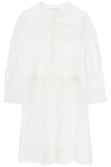  See by chloe embroidered shirt dress