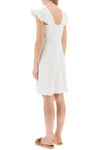 See by chloe organic cotton dress with frilled straps