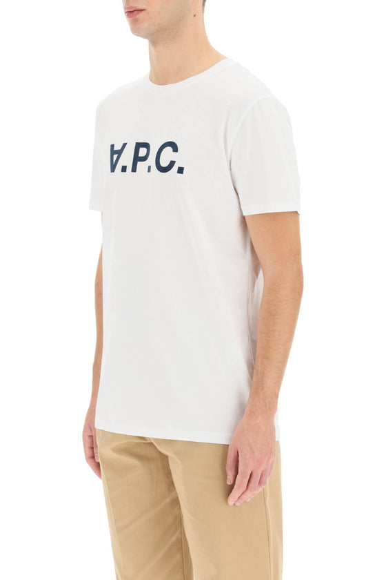 A.p.c. flocked v.p.c. logo t-shirt