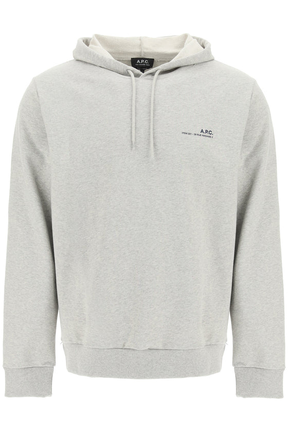 A.p.c. item 001 logo print hoodie