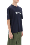 A.p.c. river t-shirt with flocked logo