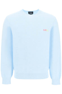  A.p.c. 'martin' pullover with logo embroidery detail
