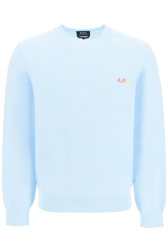 A.p.c. 'martin' pullover with logo embroidery detail