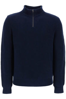  A.p.c. sweater with partial zipper placket