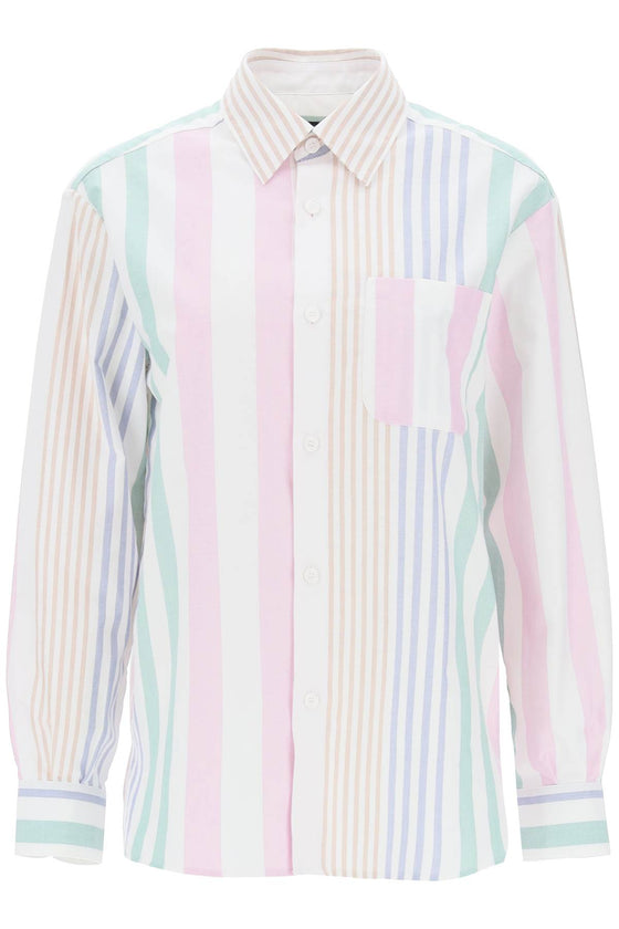 A.p.c. sela striped oxford shirt