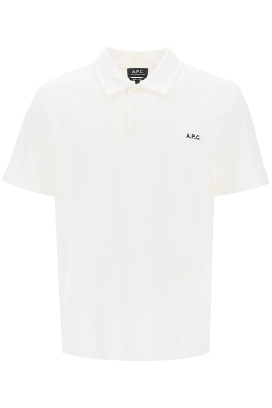 A.p.c. carter polo shirt with logo embroidery