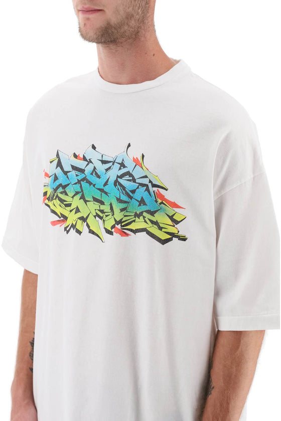 Children of the discordance graffiti print t-shirt
