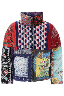  Children of the discordance reversible patchwork down jacket