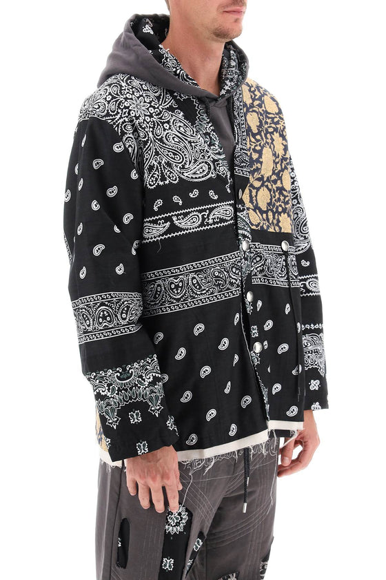 Children of the discordance concho patchwork overshirt