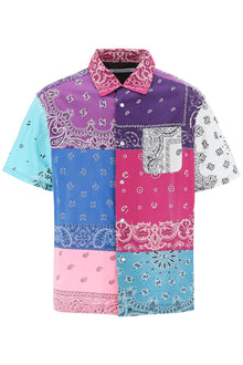  Children of the discordance short-sleeved patchwork shirt with bandana prints