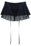 Dilara findikoglu micro pleated skirt with corset