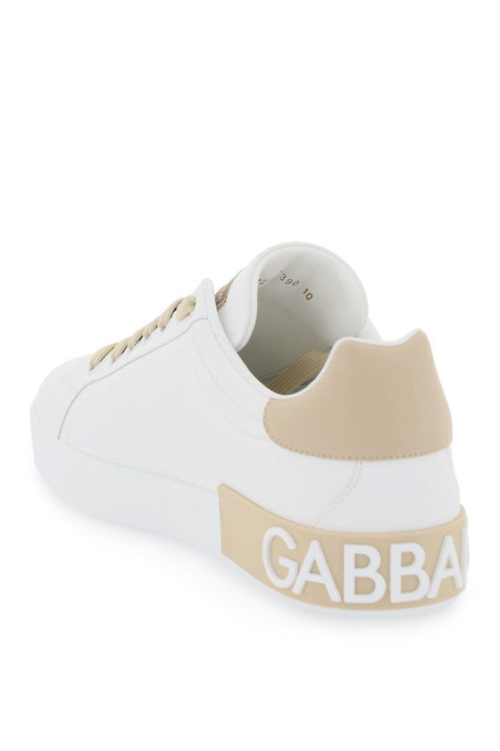Dolce & gabbana "leather portofino sneakers with dg