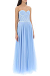 1913 dresscode maxi tulle bustier gown