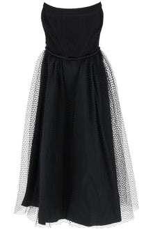  1913 dresscode midi mesh bustier dress