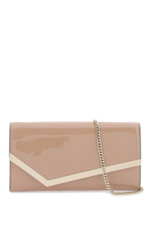  Jimmy choo patent leather emmie clutch