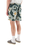 Erl floral print bermida shorts