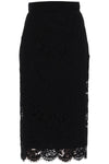 Dolce & gabbana lace pencil skirt with tube silhouette