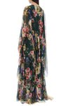 Dolce & gabbana chiffon maxi dress with garden print