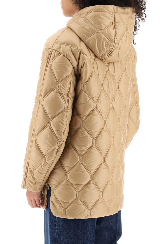 Ganni hooded quilted jacket