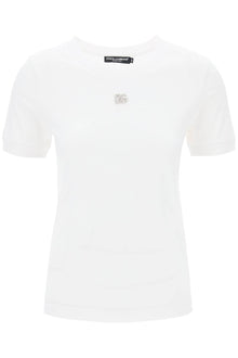  Dolce & gabbana t-shirt logo dg crystal