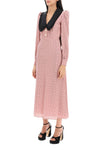 Alessandra rich midi dress with contrasting collar