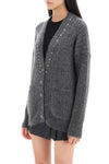 Alessandra rich cardigan with studs and crystals